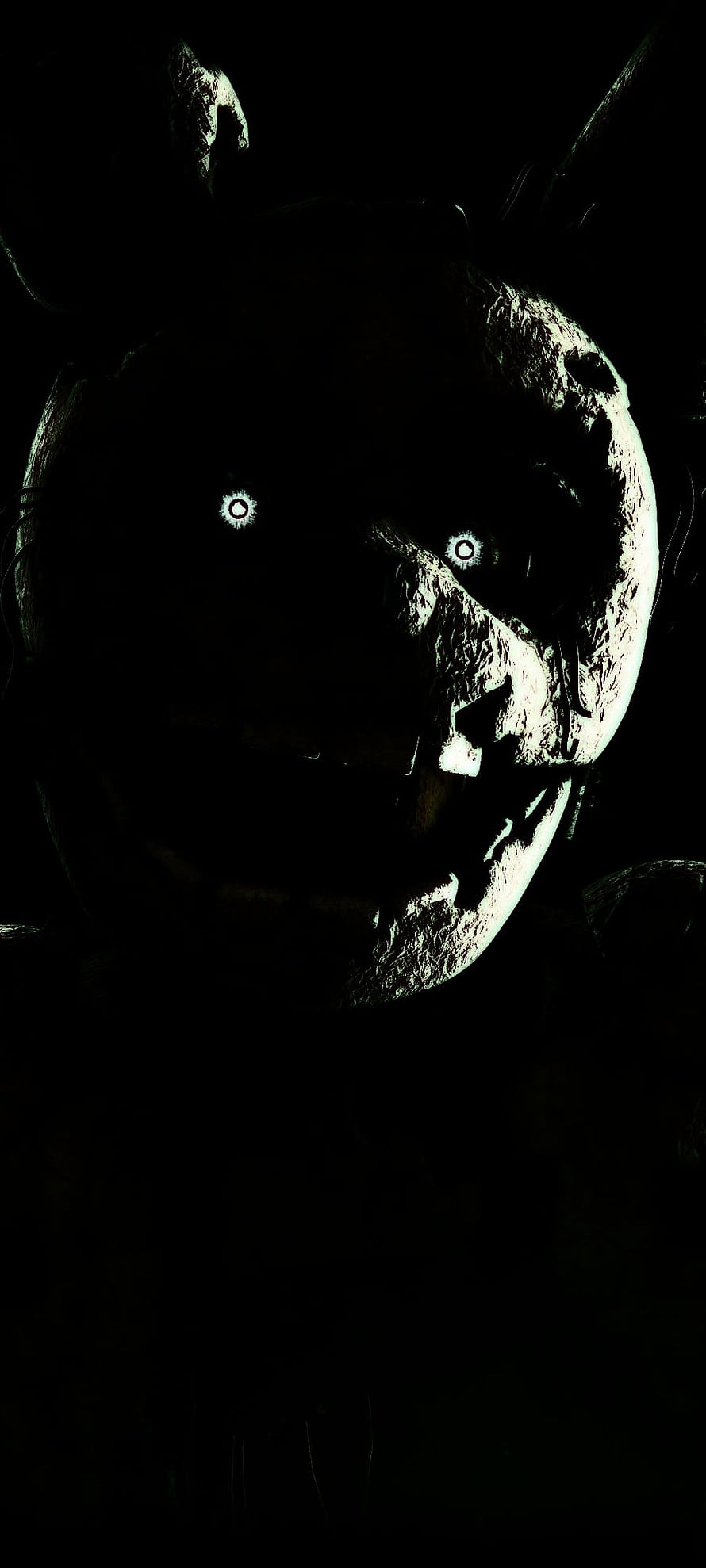 Springtrap FNAF Horror Character Portrait in Dark Shadowy Atmosphere HD phone wallpaper