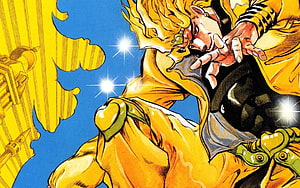 Dio Brando in Golden Suit from JoJo's Bizarre Adventure Part 3 HD wallpaper