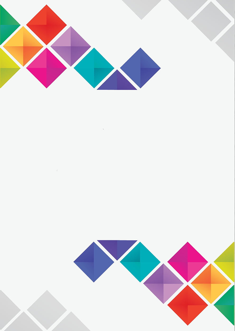 Colorful Geometric Diamond Mosaic Pattern on White Background HD phone wallpaper