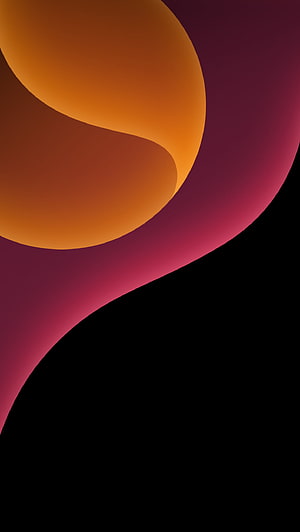 Abstract Curved Gradient Wallpaper in Warm Orange and Deep Magenta Tones HD phone wallpaper