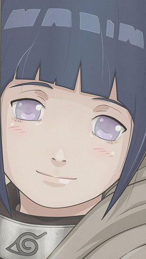 Kid Hinata Hyuga Close-Up Portrait From Naruto Anime Series HD phone wallpaper