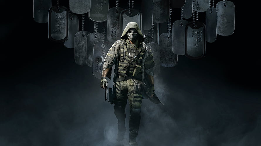 Ghost Recon Breakpoint Hooded Soldier Walking Through Fog With Hanging Dog Tags HD wallpaper