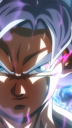 Goku Ultra Instinct Close-Up Portrait From Dragon Ball Z Anime HD phone wallpaper