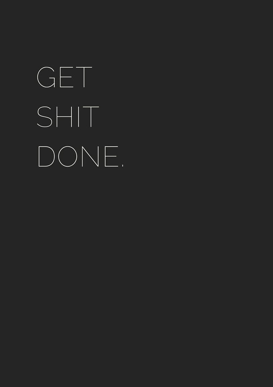 Minimalist Dark Motivational Quote Wallpaper with Bold White Typography HD phone wallpaper