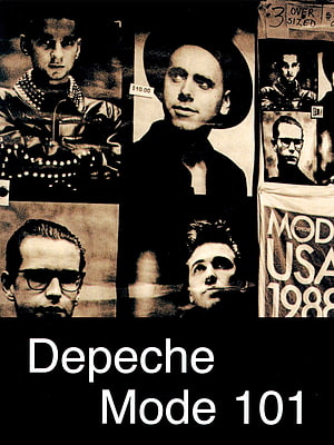 Depeche Mode 101 Documentary Poster with Vintage Band Portraits and Collage Art HD phone wallpaper