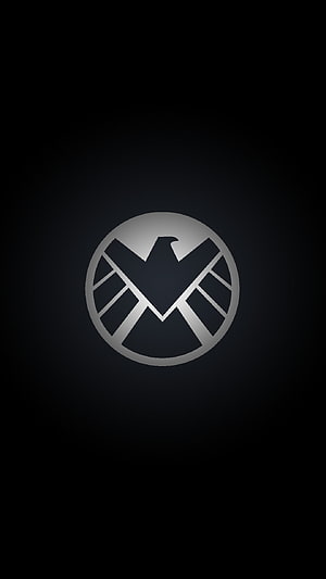 S.H.I.E.L.D. Emblem on Dark Background, Marvel Cinematic Universe Icon HD phone wallpaper