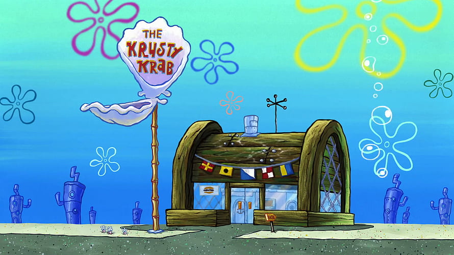 The Krusty Krab Restaurant Exterior in SpongeBob SquarePants Bikini Bottom HD wallpaper