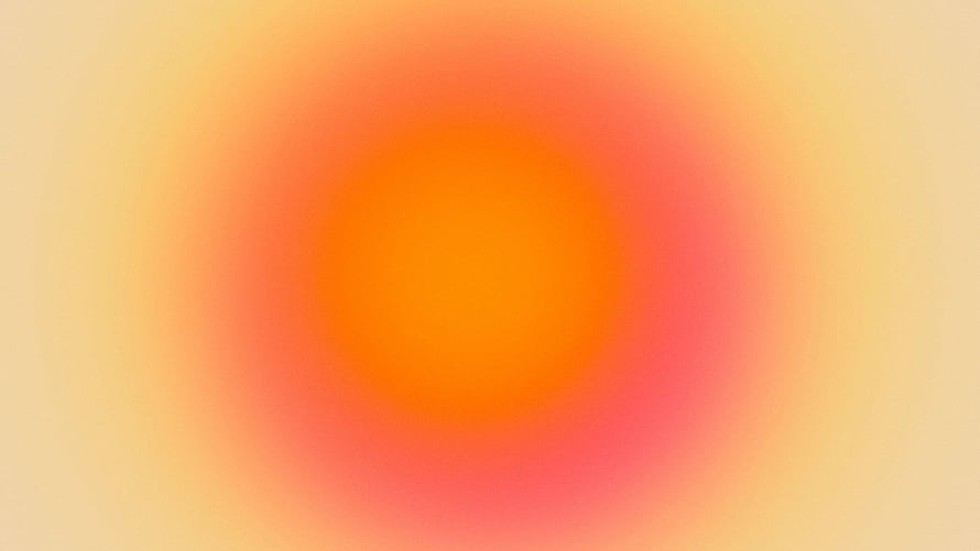 Warm Orange and Pink Gradient Aura Aesthetic Abstract Background HD wallpaper