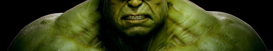The Incredible Hulk Close-Up Portrait with Intense Green Skin and Muscular Build HD wallpaper