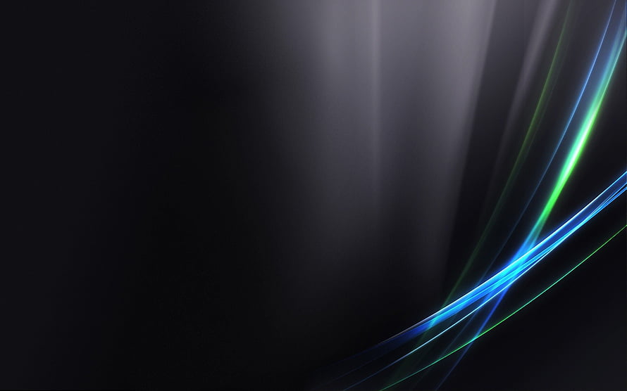 Dark Abstract Background with Glowing Blue and Green Light Streaks HD wallpaper