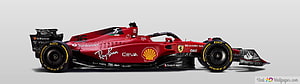 Ferrari Formula 1 Race Car Side Profile on White Background HD wallpaper