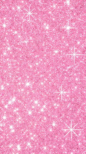 Pastel Pink Glitter Texture With Sparkling Starburst Accents HD phone wallpaper