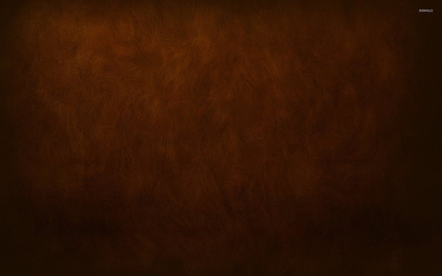 Dark Brown Leather Texture Background with Subtle Grain and Vignette HD wallpaper