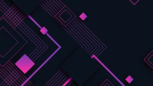 Abstract Geometric Minimalist Design With Purple Lines And Squares On Dark Background HD wallpaper
