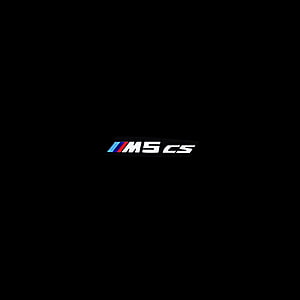 BMW M5 CS Emblem on Black Background HD phone wallpaper