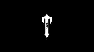 Trapstar Gothic Dagger Logo on Black Background HD wallpaper