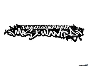 Need for Speed Most Wanted Graffiti Logo on White Background HD wallpaper