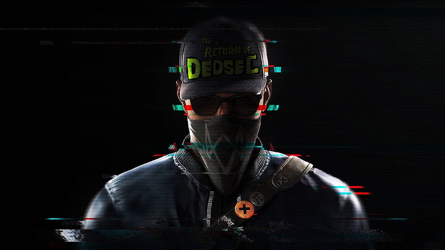 DedSec Hacker Character Portrait with Glitch Effect from Watch Dogs 2 HD wallpaper