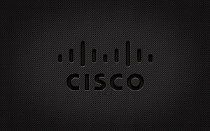 Cisco Carbon Fiber Logo on Dark Grunge Textured Background HD wallpaper