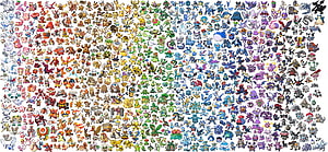 Complete Pokemon Roster Collection Featuring Every Creature in Vibrant Illustration HD wallpaper
