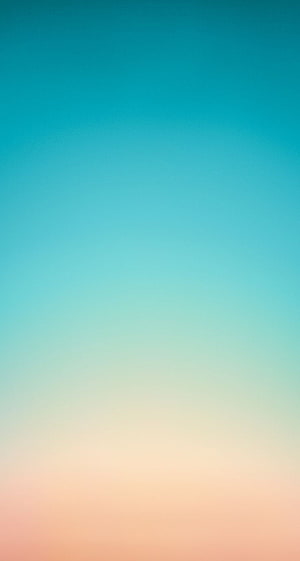 Teal to Peach Gradient Sky Wallpaper with Soft Ombre Color Transition HD phone wallpaper