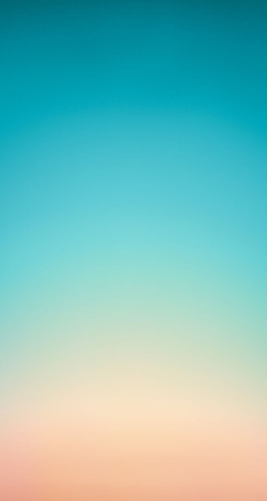 Teal to Peach Gradient Sky Wallpaper with Soft Ombre Color Transition HD phone wallpaper