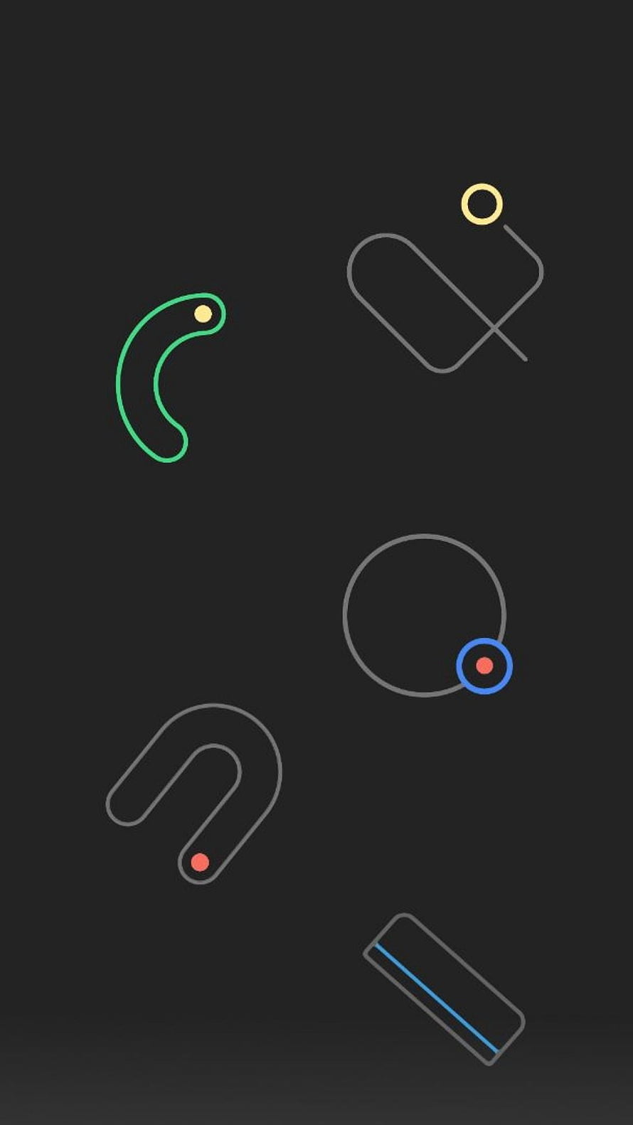 Google Pixel Minimalist Abstract Line Art Wallpaper with Geometric Shapes HD phone wallpaper
