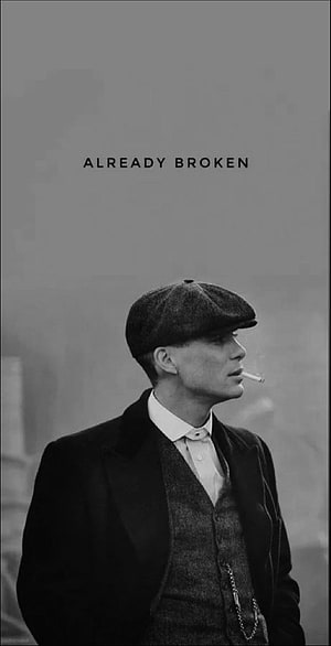 Cillian Murphy as Tommy Shelby in Peaky Blinders Black and White Portrait HD phone wallpaper