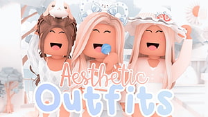 Cute Roblox Aesthetic Outfits: Preppy Pastel Character Styles HD wallpaper