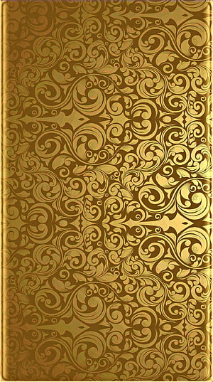 Ornate Gold Damask Pattern with Intricate Floral Scrollwork and Metallic Texture HD phone wallpaper