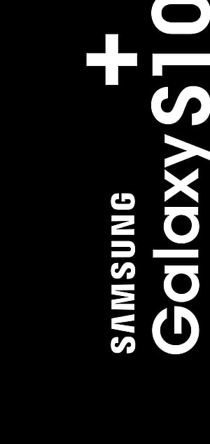 Samsung Galaxy S10 Plus Minimalist Black Typography Wallpaper HD phone wallpaper