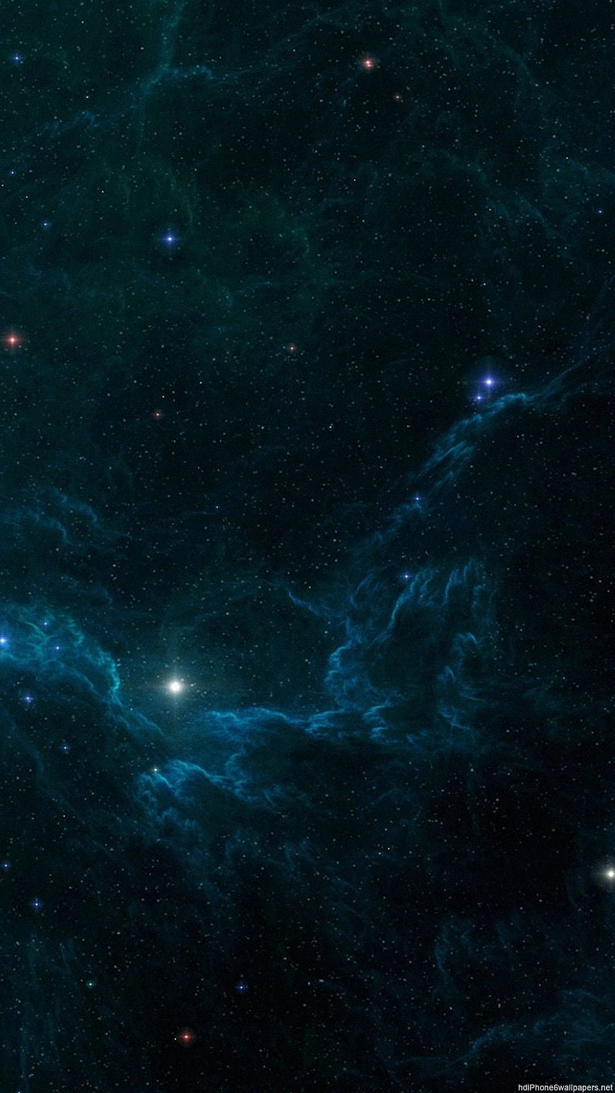 Deep Space Nebula with Scattered Stars and Cosmic Dust Clouds HD phone wallpaper