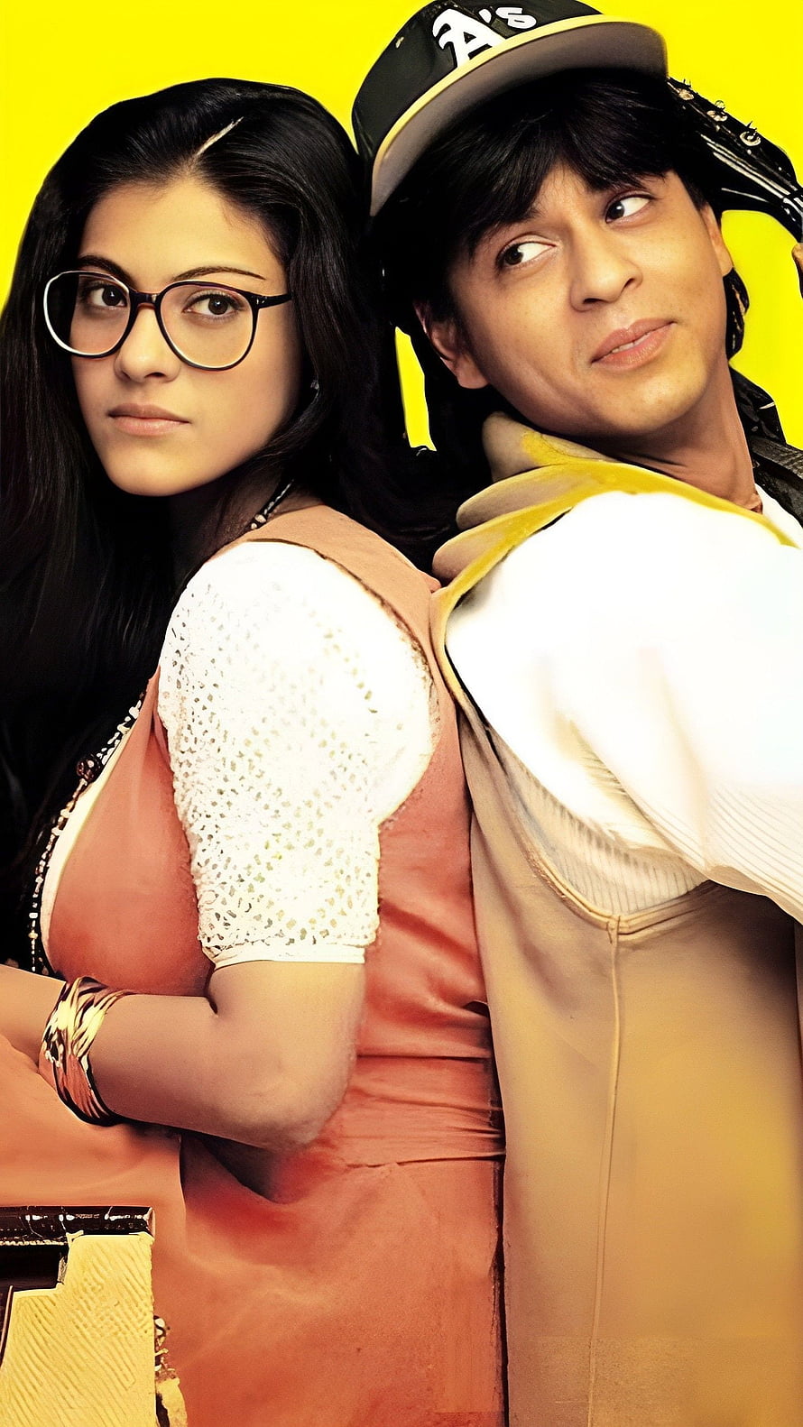 Kuch Kuch Hota Hai Bollywood Movie Poster Featuring SRK and Kajol HD phone wallpaper