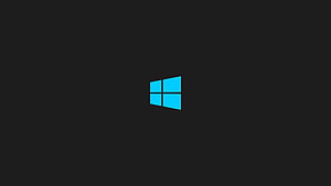Minimalist Windows 10 Logo on Dark Background HD wallpaper