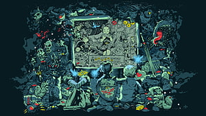 The Legend of Zelda Ocarina of Time Dark Fantasy Illustration by Tim McDonagh HD wallpaper