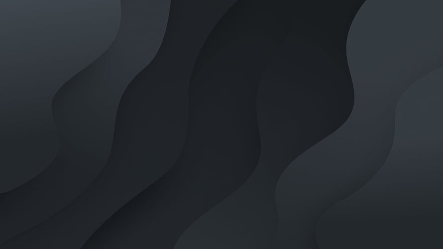 Dark Abstract Wavy Layered Background with Smooth Curved Shapes HD wallpaper
