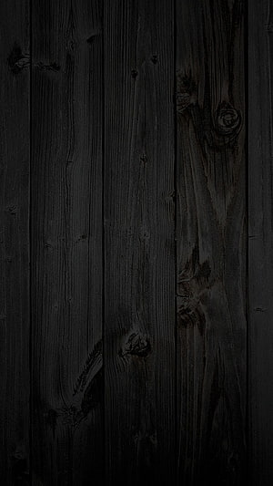 Dark Charred Wood Plank Texture with Natural Grain and Knots HD phone wallpaper