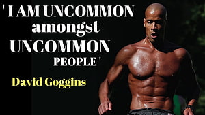 David Goggins Running Portrait With Motivational Quote On Dark Background HD wallpaper