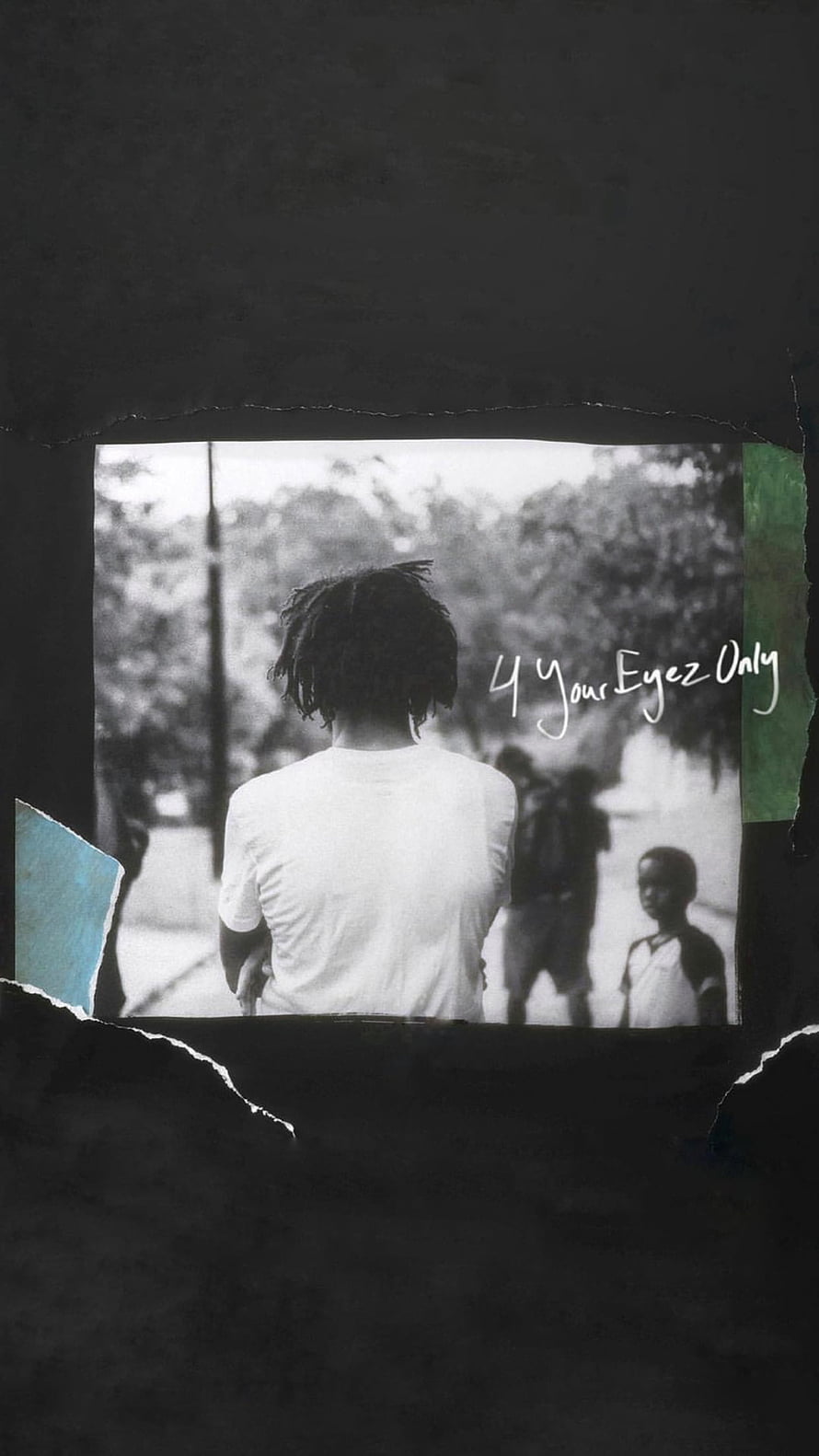 J. Cole 4 Your Eyez Only Album Artwork Black and White Portrait HD phone wallpaper