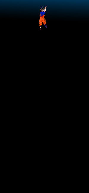 Goku Charging Genki Dama Against Dark Void in Dragon Ball Z Anime Style HD phone wallpaper