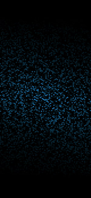 Dark Blue Hexagonal Dot Pattern on Black Background Abstract Wallpaper HD phone wallpaper