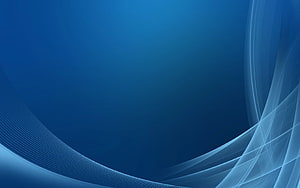 Abstract Dark Blue Background with Flowing Light Waves and Curved Lines HD wallpaper