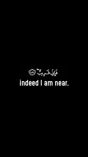 Minimalist Quran Verse 18:103 with Arabic Calligraphy on Black Background HD phone wallpaper