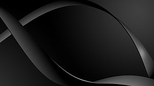 Elegant Black Abstract Curves Minimalist Dark Background HD wallpaper