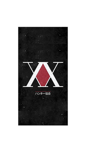 Hunter x Hunter Association Emblem on Dark Textured Background HD phone wallpaper