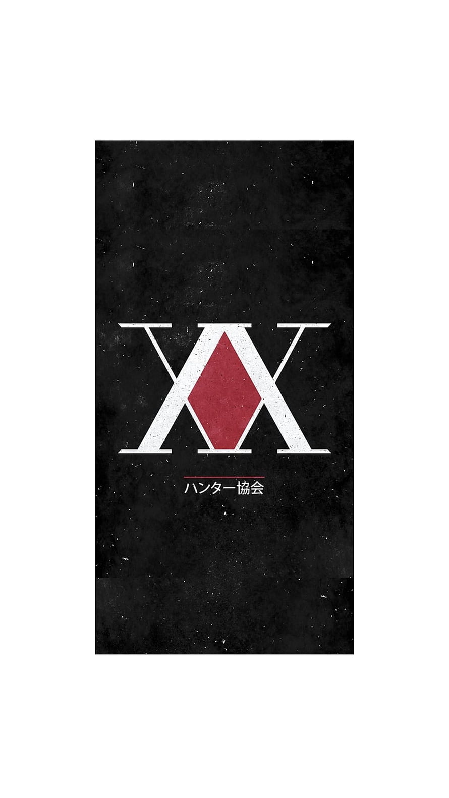 Hunter x Hunter Association Emblem on Dark Textured Background HD phone wallpaper