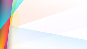 Minimalist Geometric Colorful Diagonal Shapes on White Background HD wallpaper