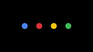 Google Color Dots Minimalist Black Background HD wallpaper