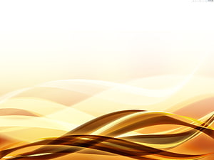 Golden Abstract Waves on Warm White Background HD wallpaper