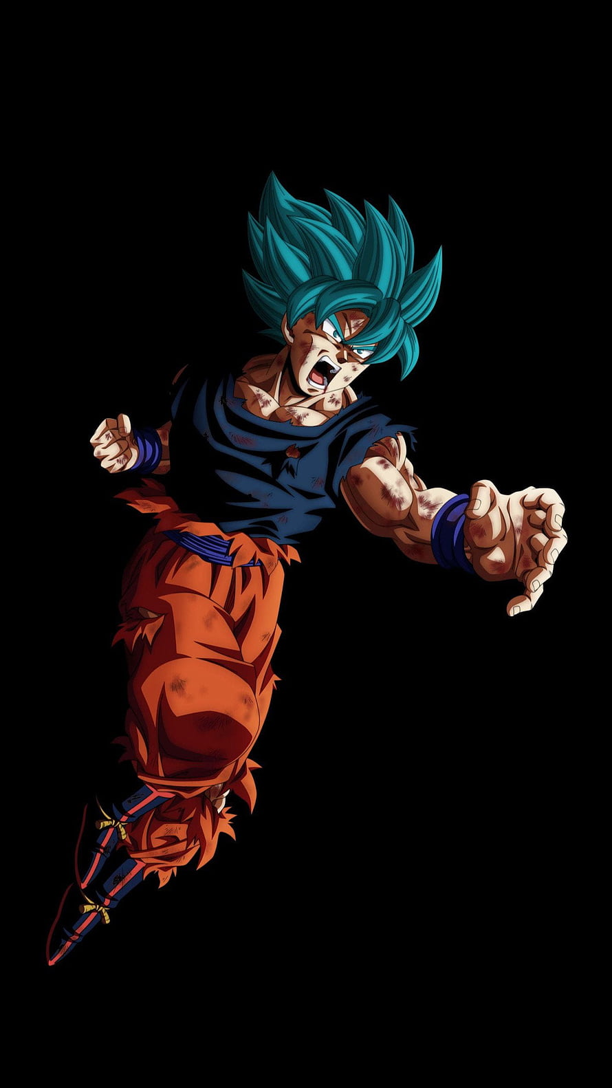 Goku Ultra Instinct Battle Pose in Dragon Ball Super Anime Artwork HD phone wallpaper